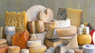 Image of many cheeses